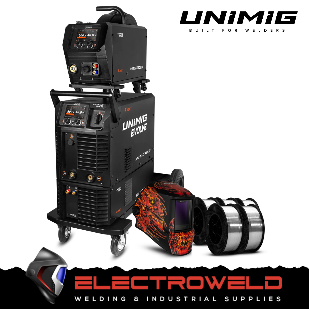 UNIMIG PK11122 EVOLVE MULTI 500 PULSE Bundle Water Cooled Trolley Package